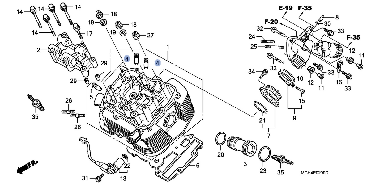 Honda OEM part 12231-MCH-305
