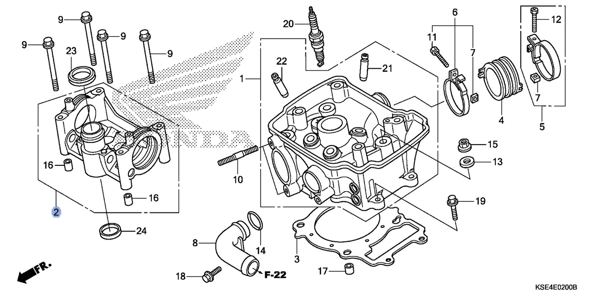 Honda OEM part 12240-KSE-670