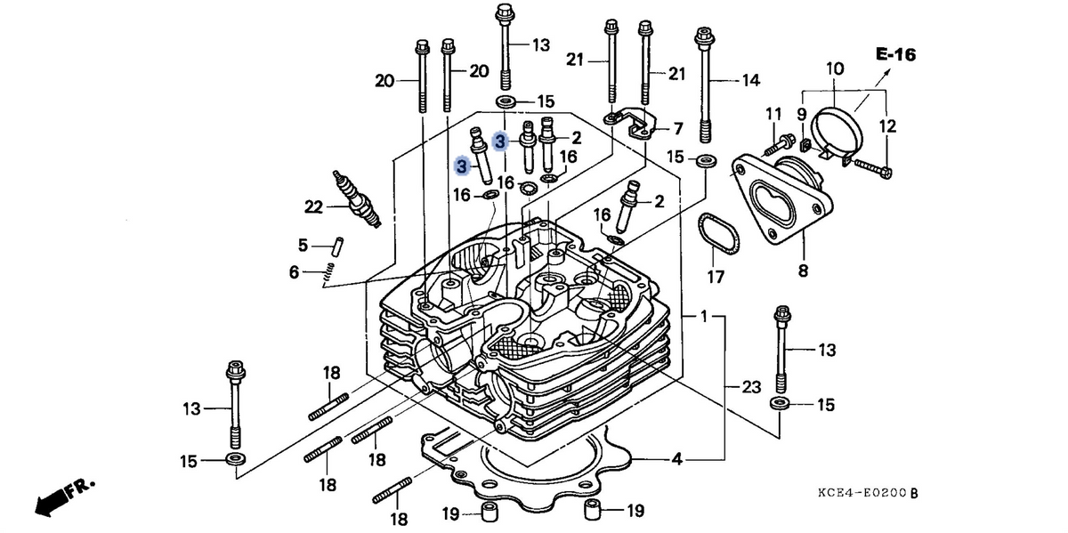 Honda OEM part 12241-KCZ-305