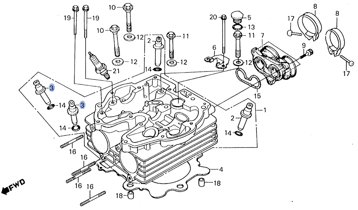 Honda OEM part 12241-KK0-305