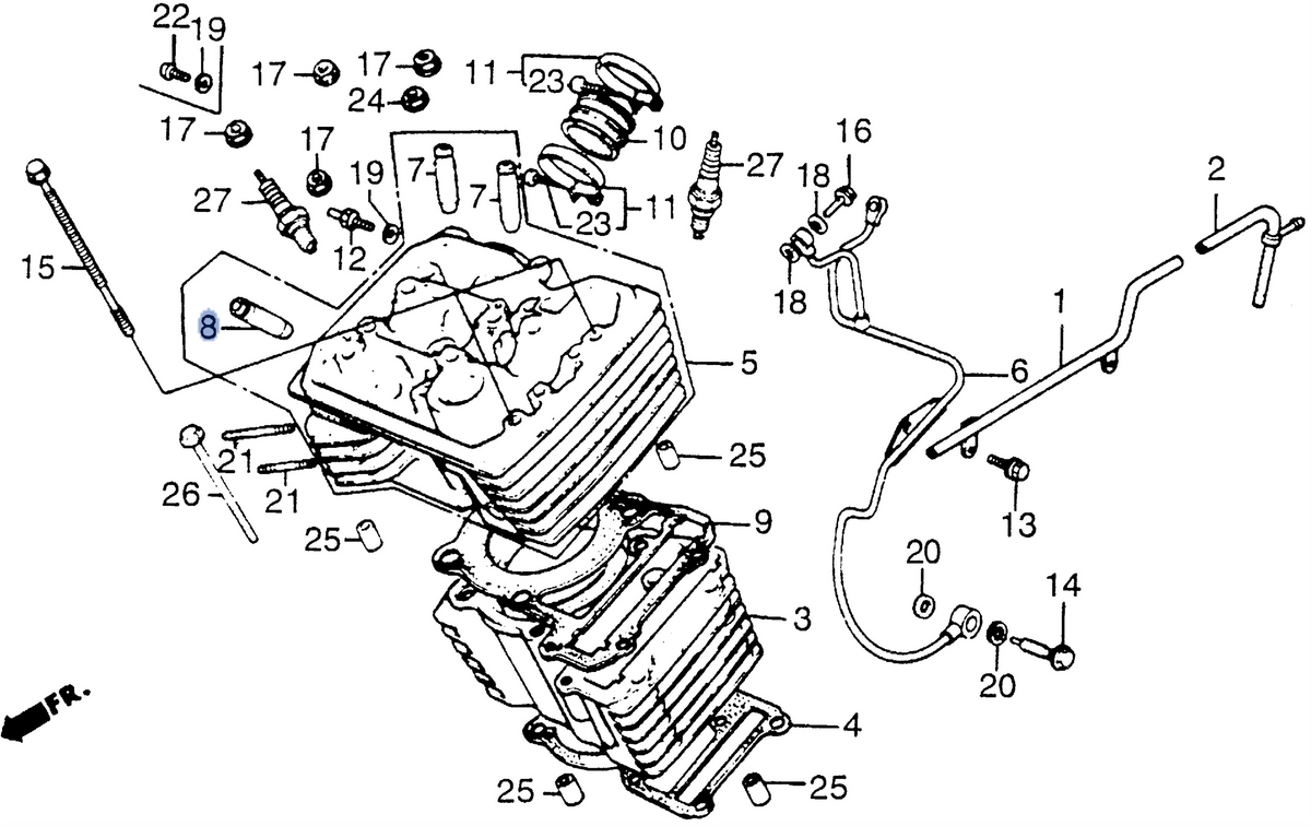 Honda OEM part 12241-MF5-315
