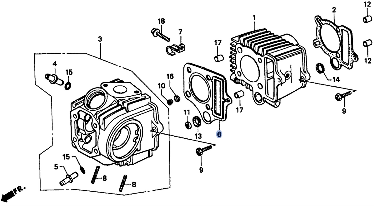 Honda OEM part 12250-GAN-770