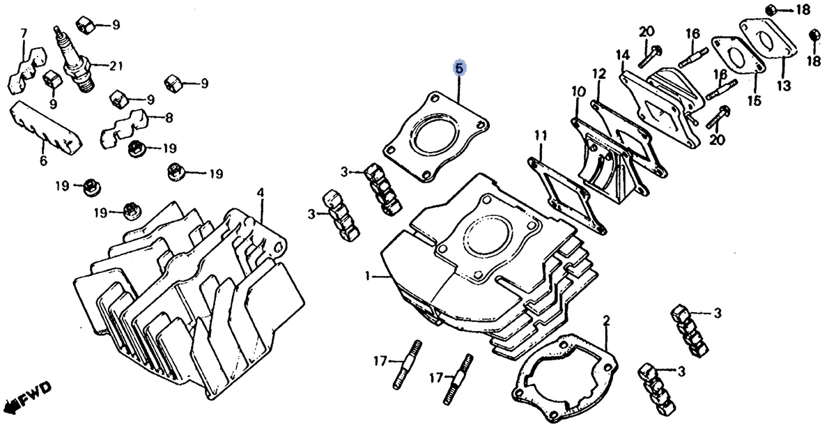 Honda OEM part 12251-166-000