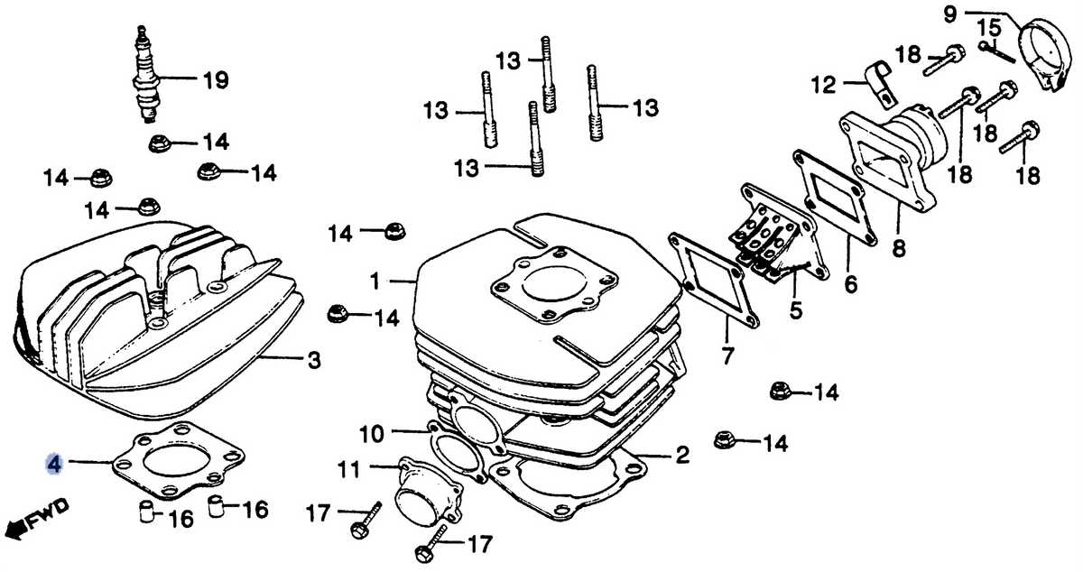 Honda OEM part 12251-466-000