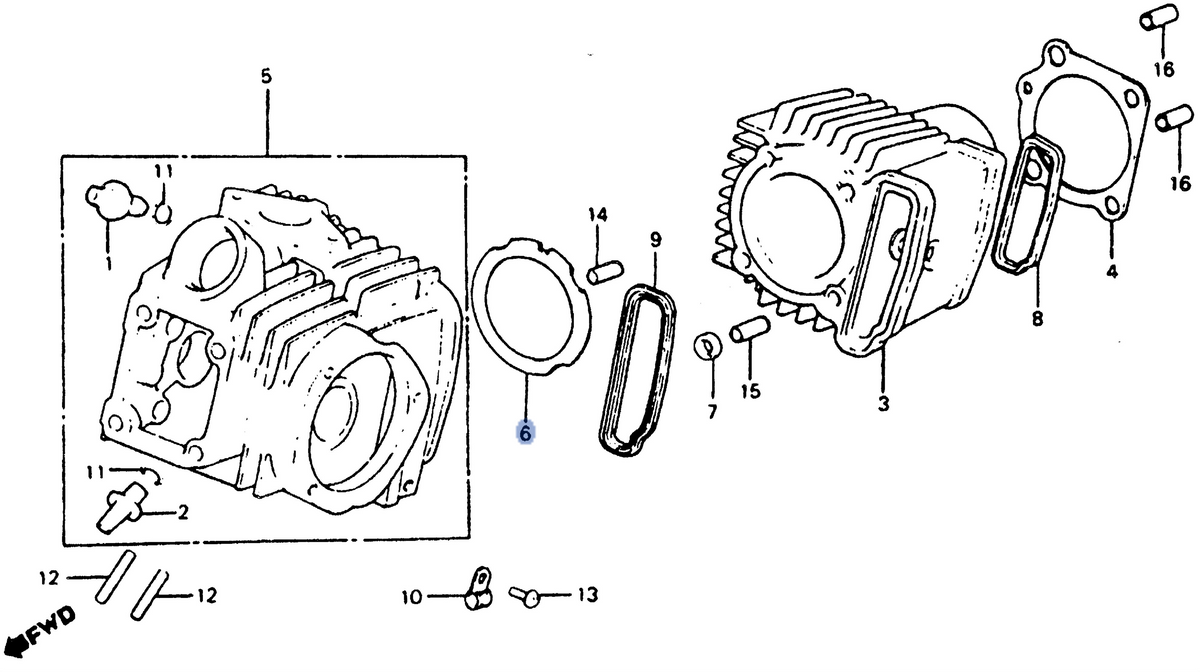 Honda OEM part 12251-943-000