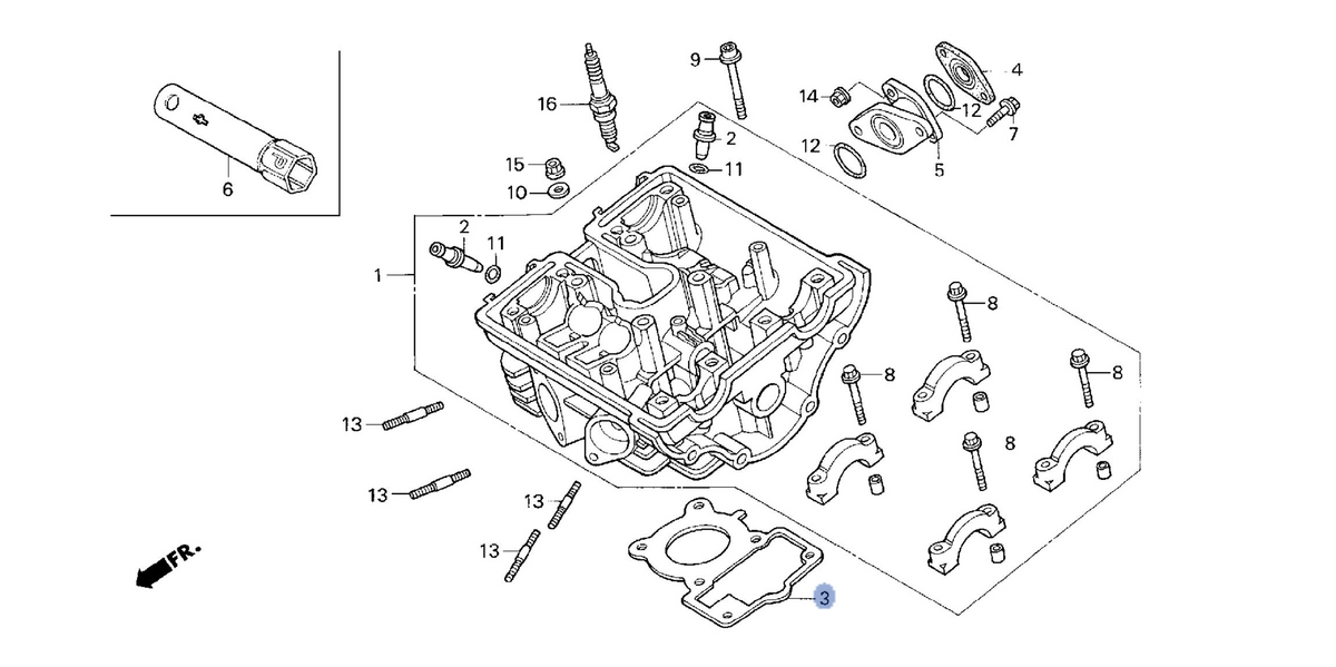 Honda OEM part 12251-GCR-003