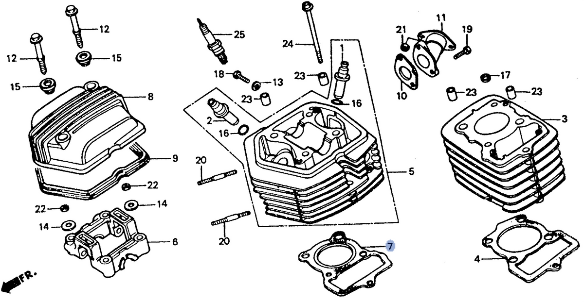 Honda OEM part 12251-GN1-731