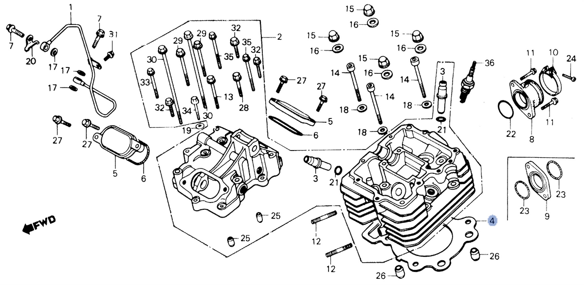 Honda OEM part 12251-HA0-003