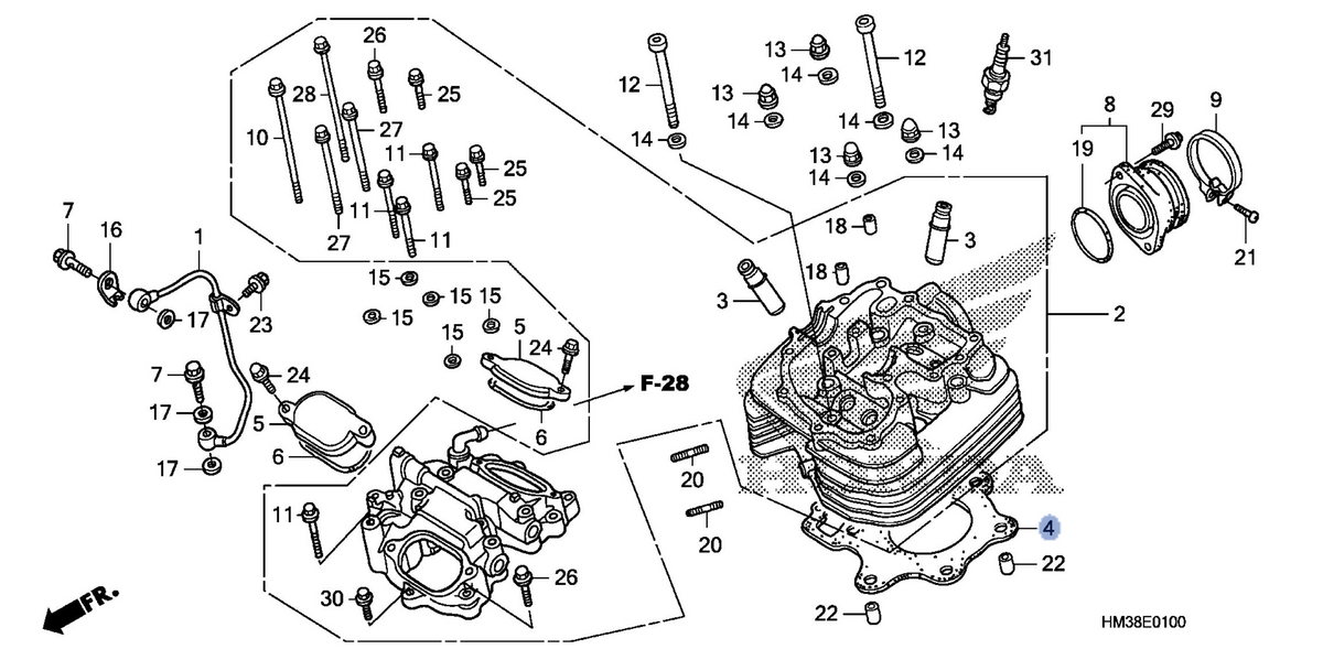 Honda OEM part 12251-HC0-013
