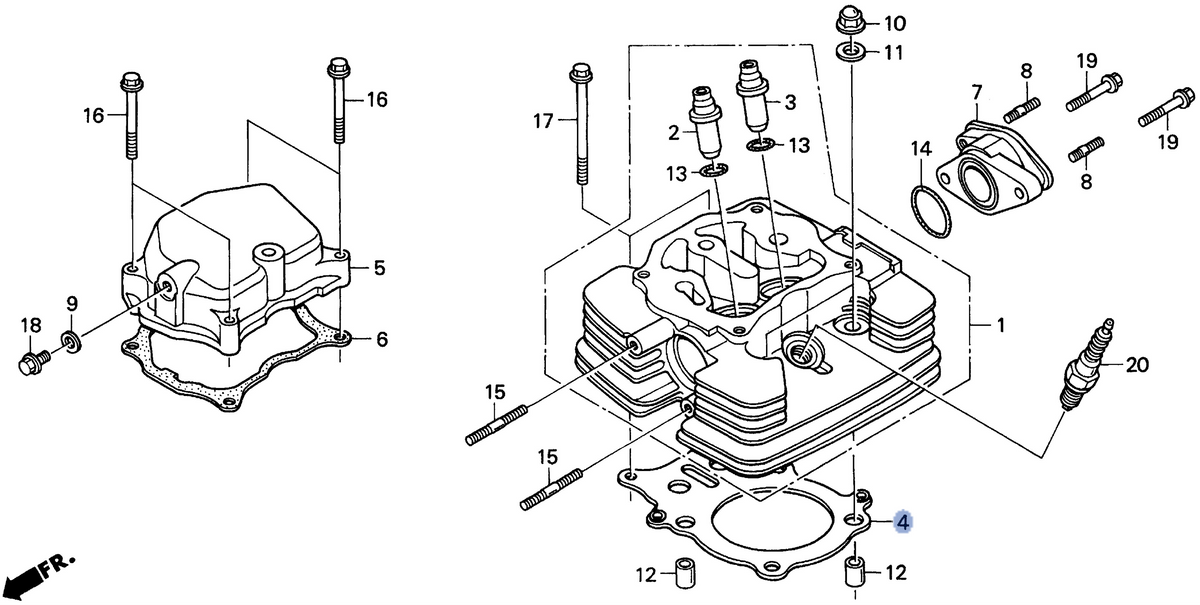 Honda OEM part 12251-HM8-000