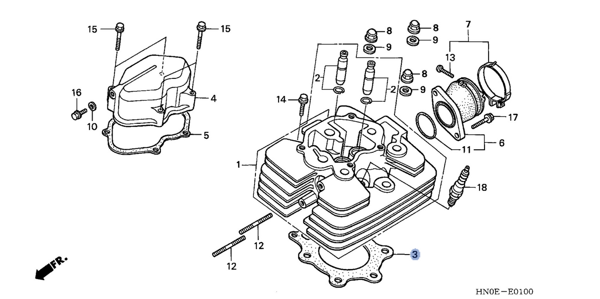 Honda OEM part 12251-HN0-670