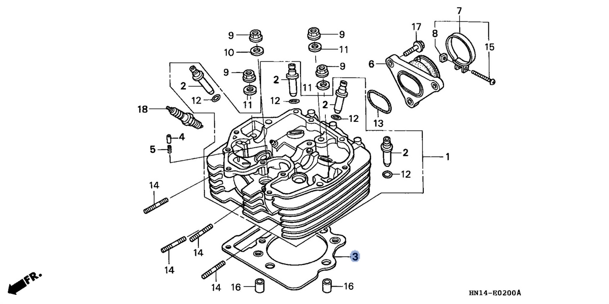 Honda OEM part 12251-HN1-A41