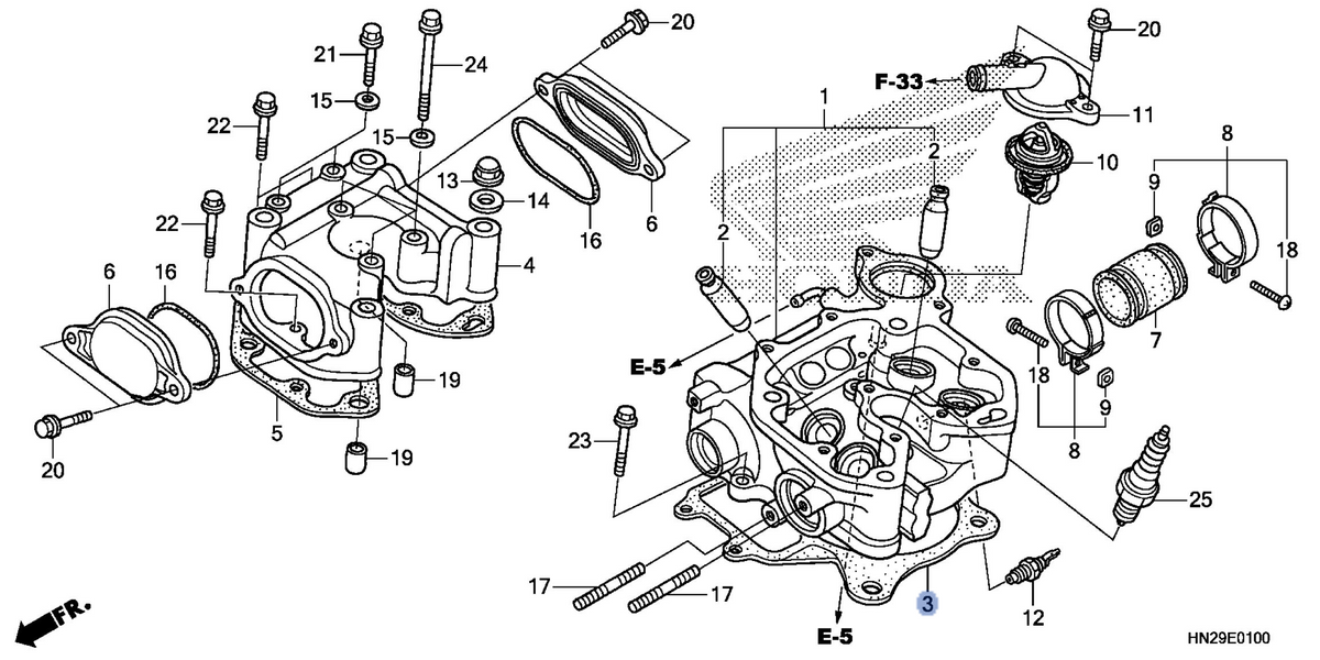 Honda OEM part 12251-HN2-003