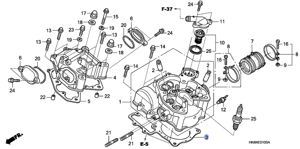 Honda OEM part 12251-HN8-003