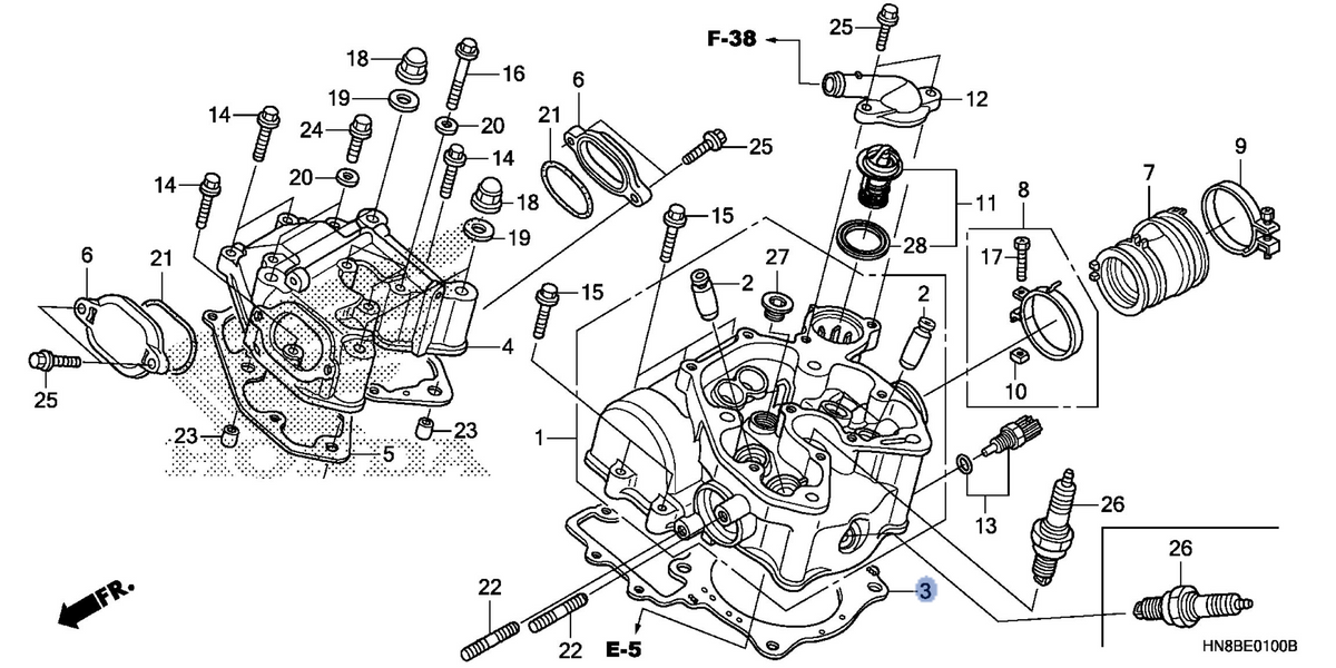 Honda OEM part 12251-HN8-A61