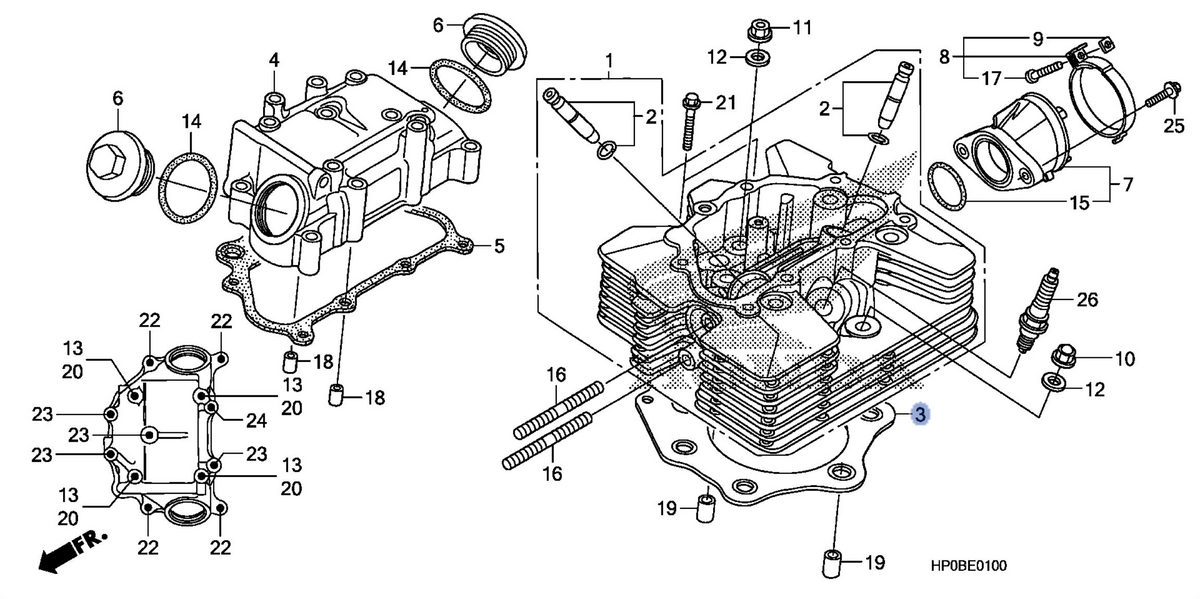 Honda OEM part 12251-HP0-A00