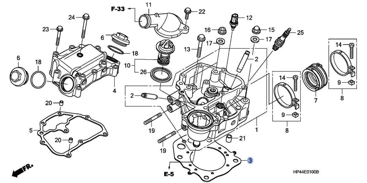 Honda OEM part 12251-HP5-601