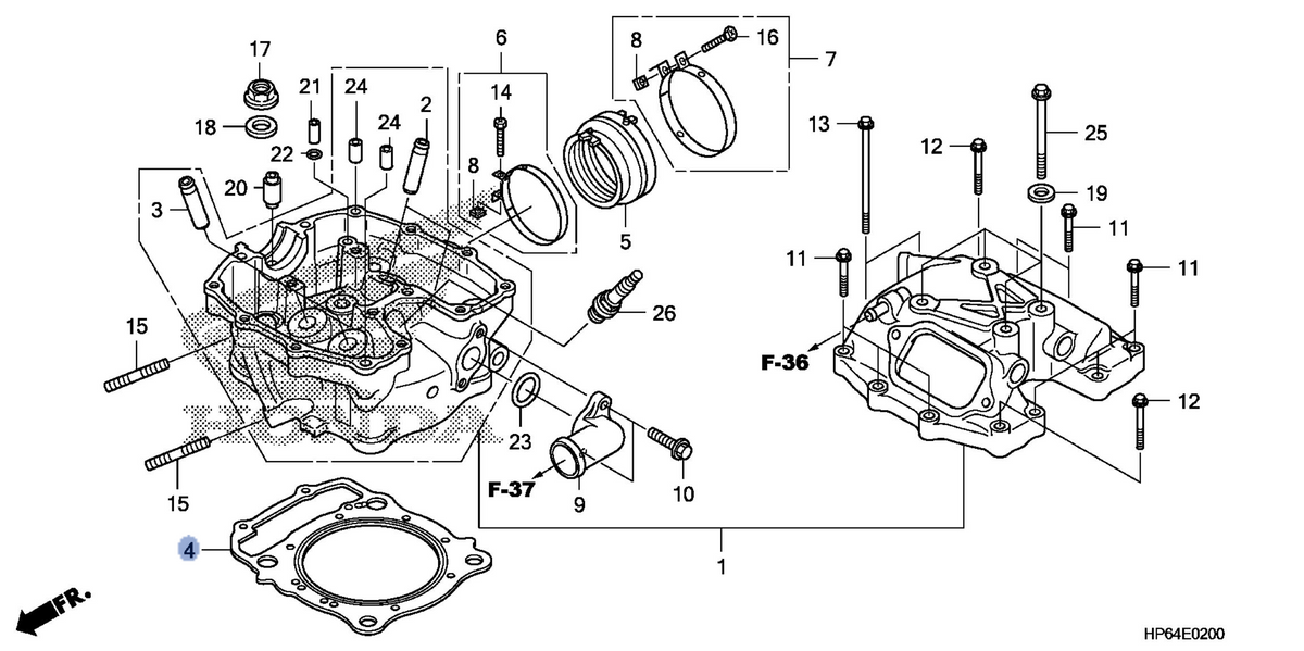 Honda OEM part 12251-HP6-A01