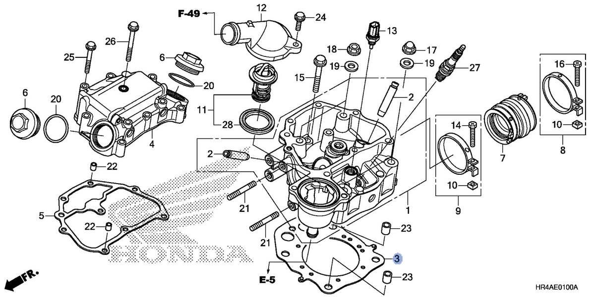 Honda OEM part 12251-HR0-F01