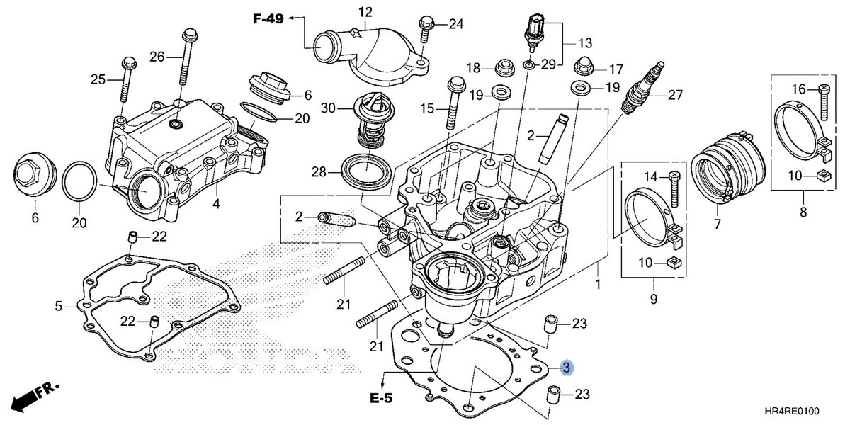 Honda OEM part 12251-HR6-B01