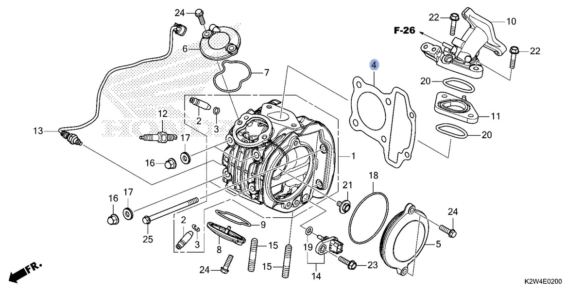 Honda OEM part 12251-K26-G01