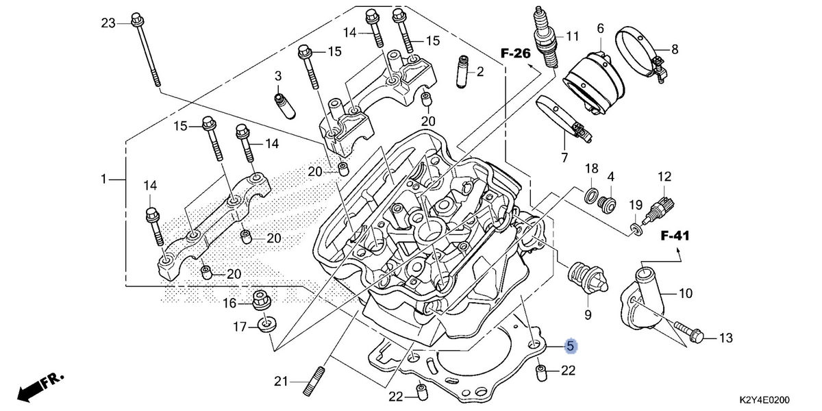 Honda OEM part 12251-K2Y-A01