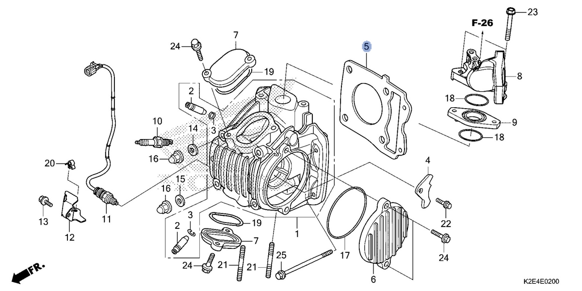 Honda OEM part 12251-K73-T61