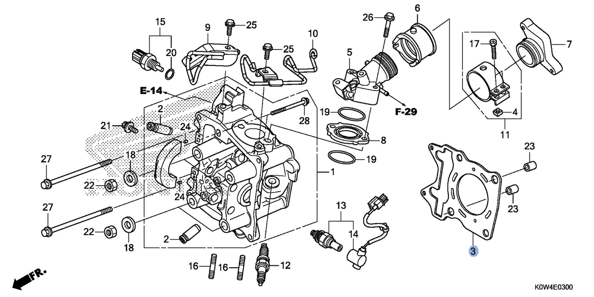 Honda OEM part 12251-K97-T01
