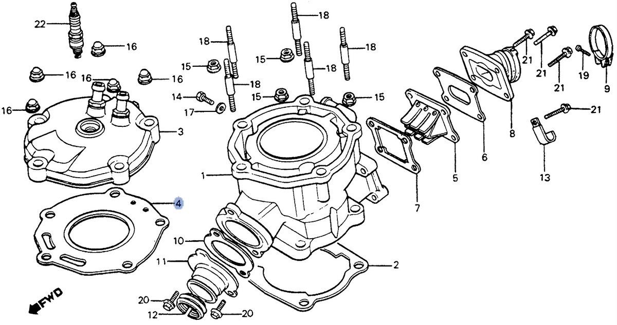 Honda OEM part 12251-KA3-308