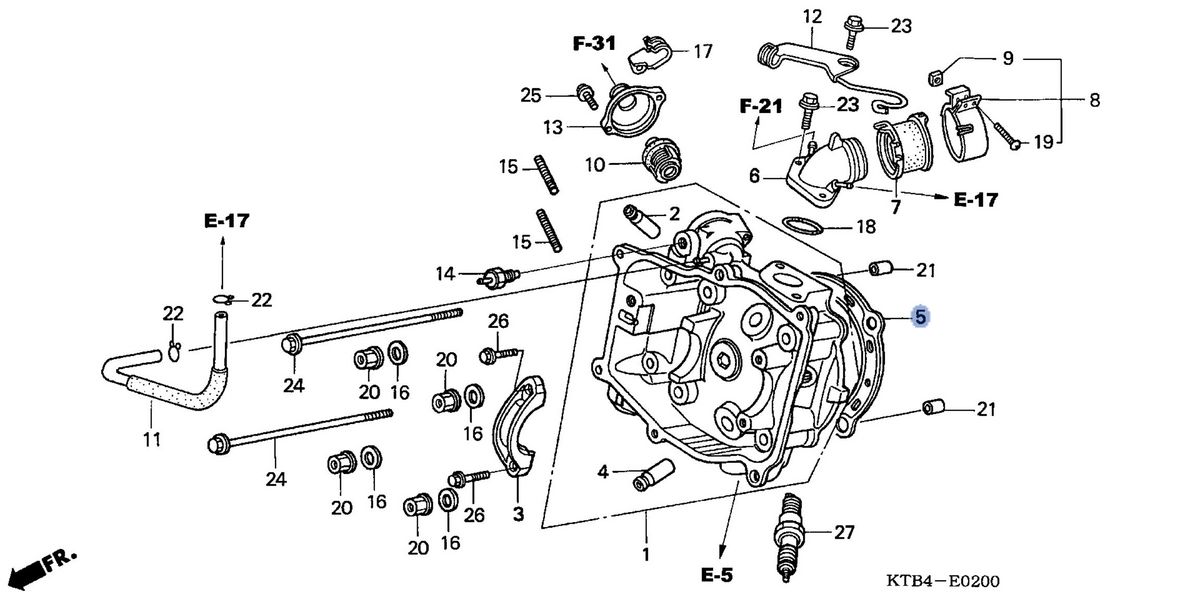 Honda OEM part 12251-KAB-013