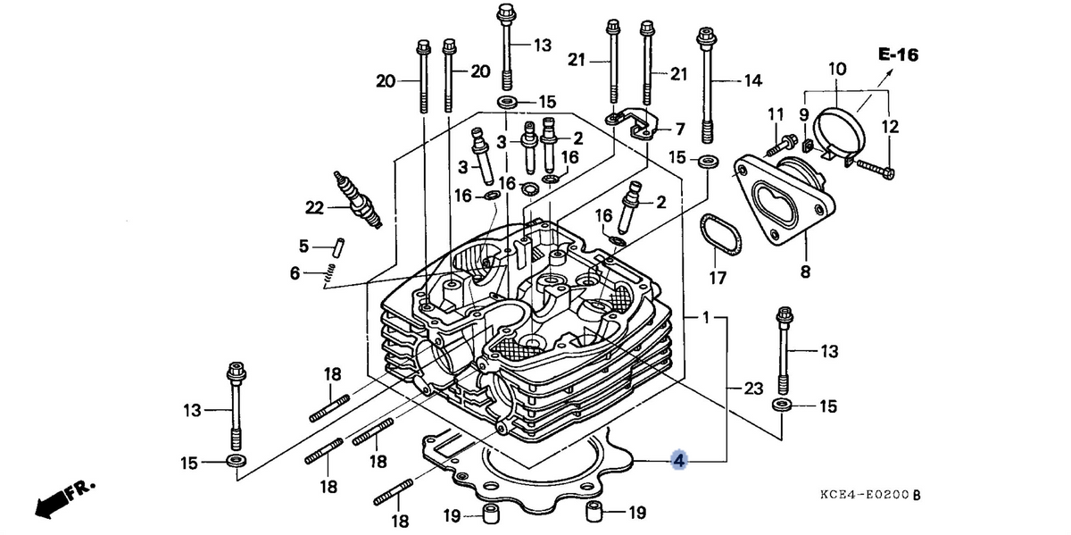 Honda OEM part 12251-KCZ-013