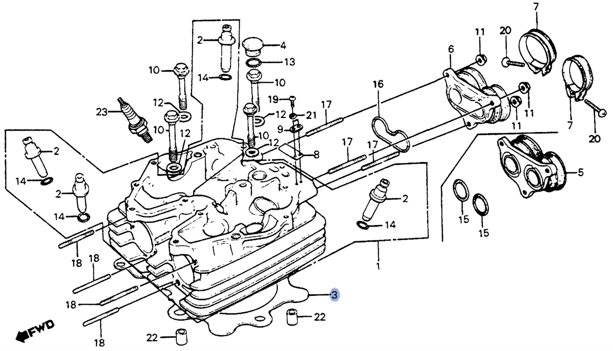 Honda OEM part 12251-KF0-004