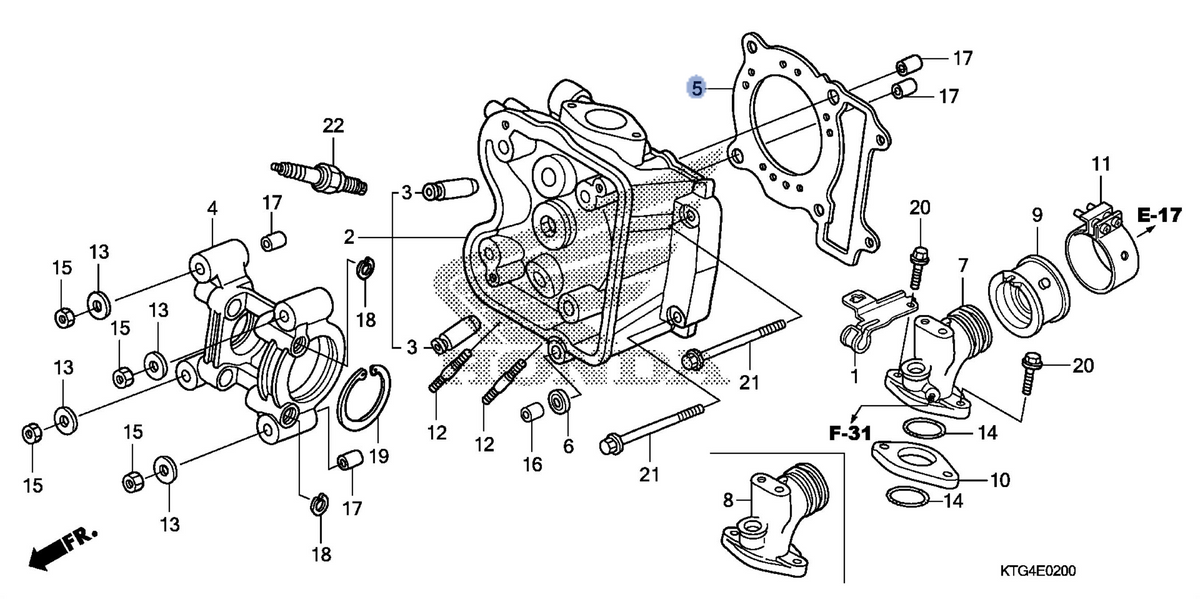 Honda OEM part 12251-KGG-912