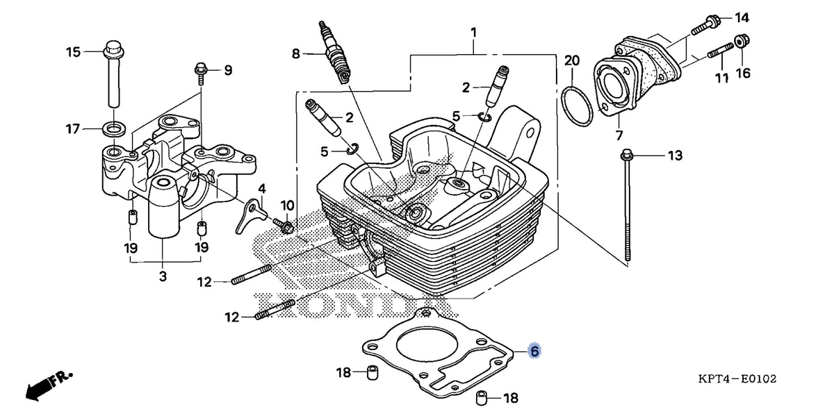 Honda OEM part 12251-KRM-872