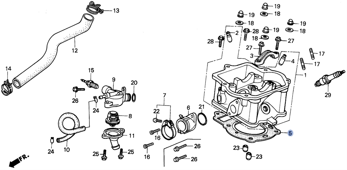 Honda OEM part 12251-KS4-691