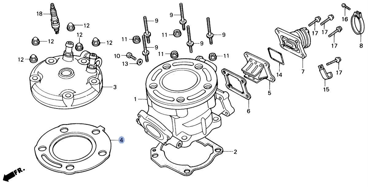 Honda OEM part 12251-KS6-405