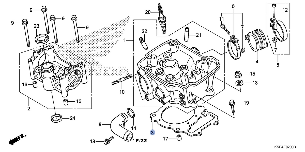 Honda OEM part 12251-KSE-671