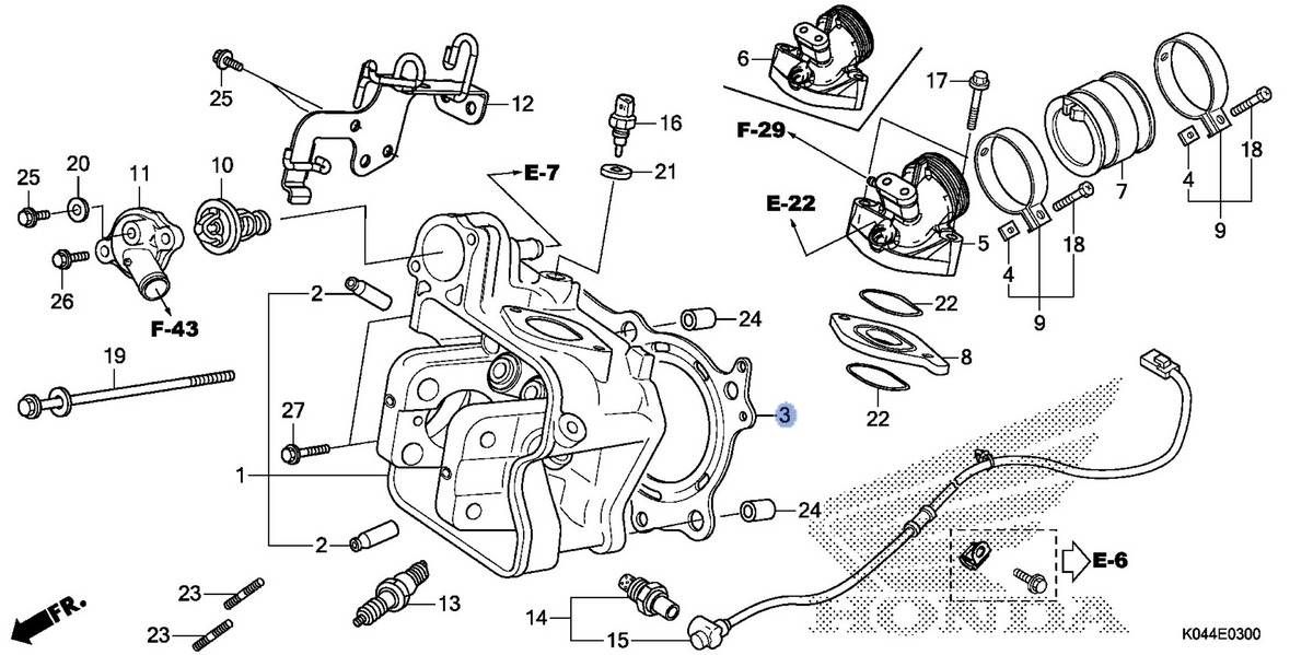 Honda OEM part 12251-KTW-901