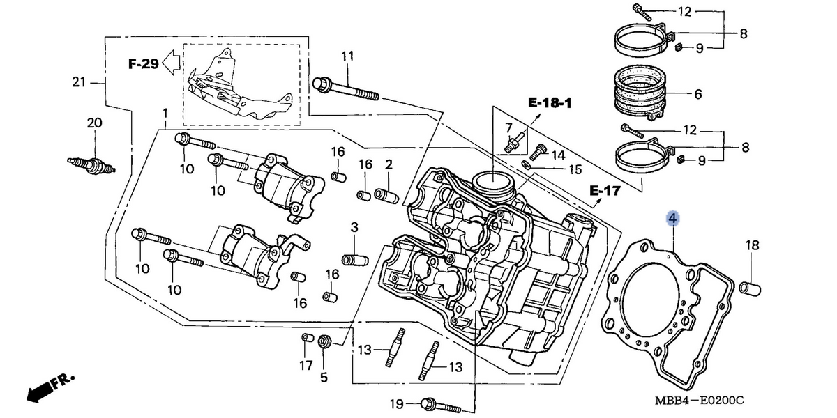 Honda OEM part 12251-MBB-003