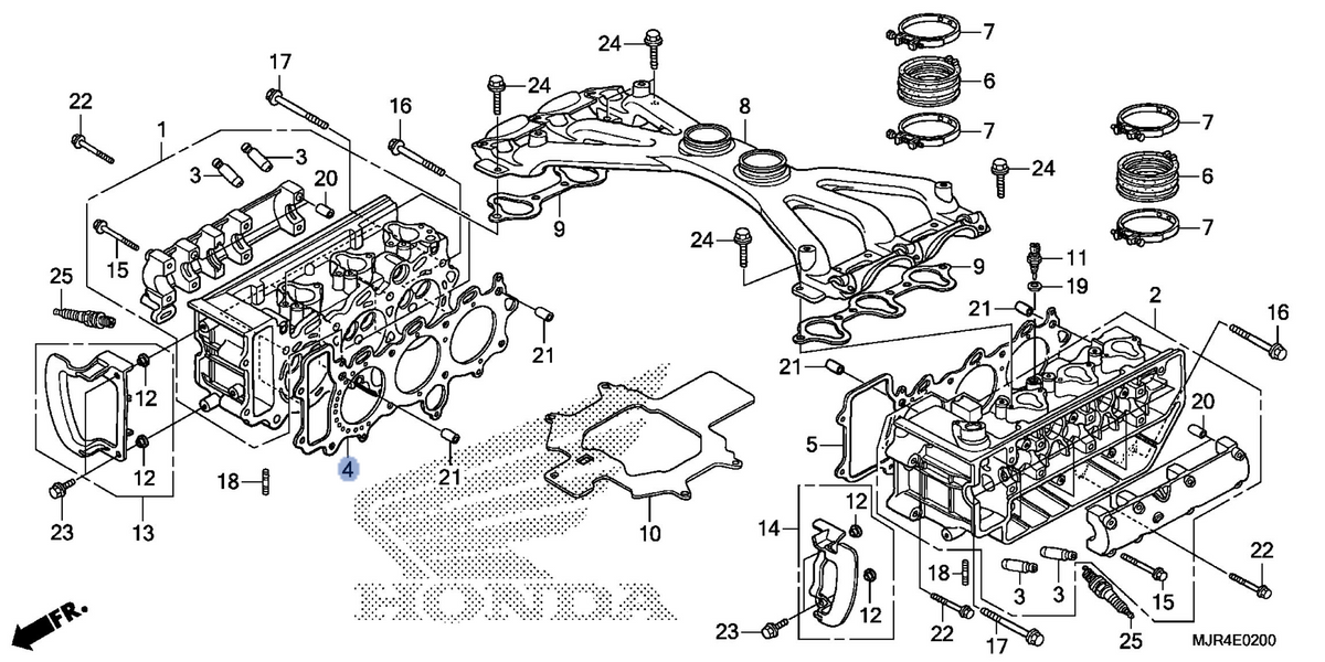Honda OEM part 12251-MCA-A61