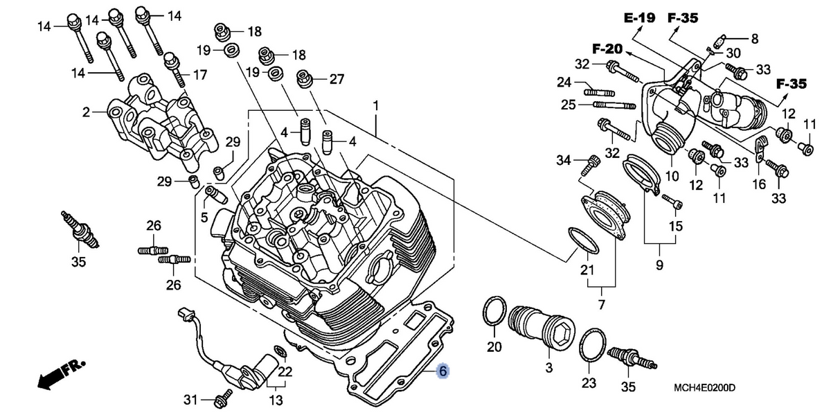 Honda OEM part 12251-MCH-003