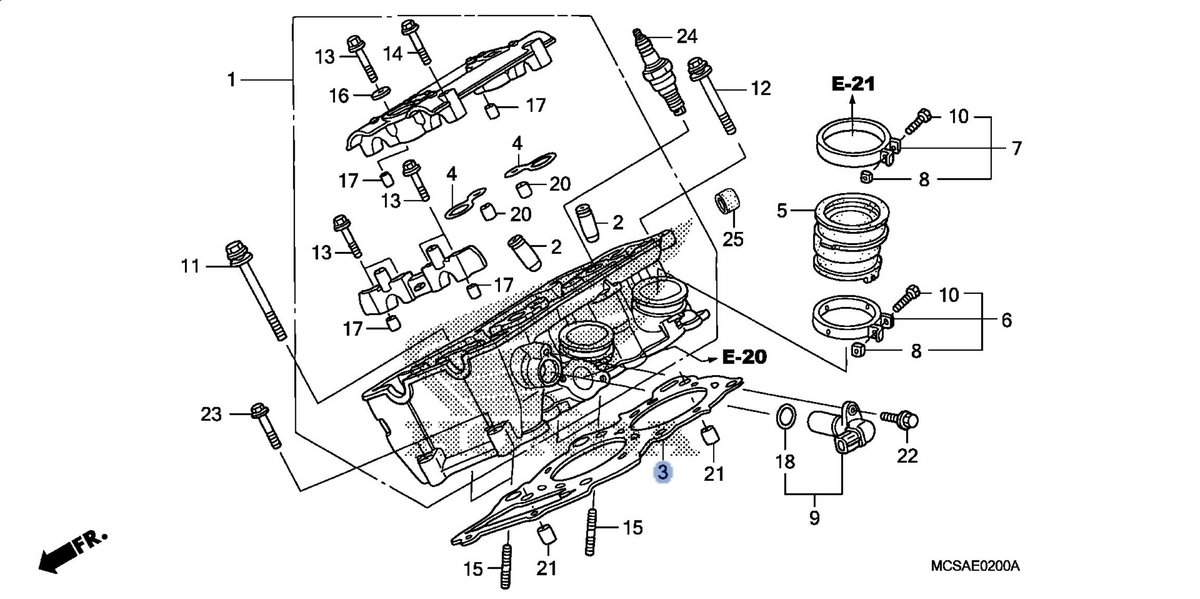 Honda OEM part 12251-MCS-D81