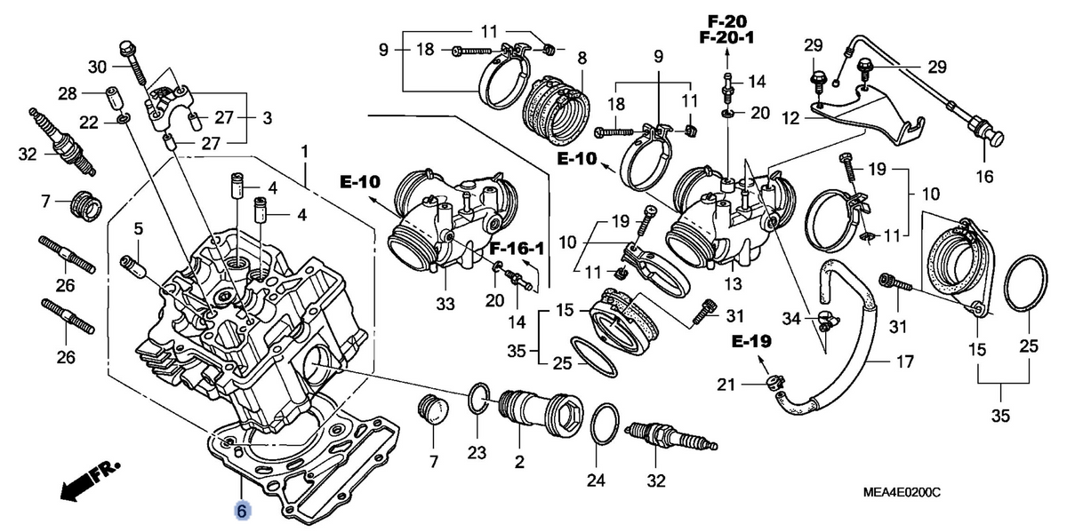Honda OEM part 12251-MEA-671