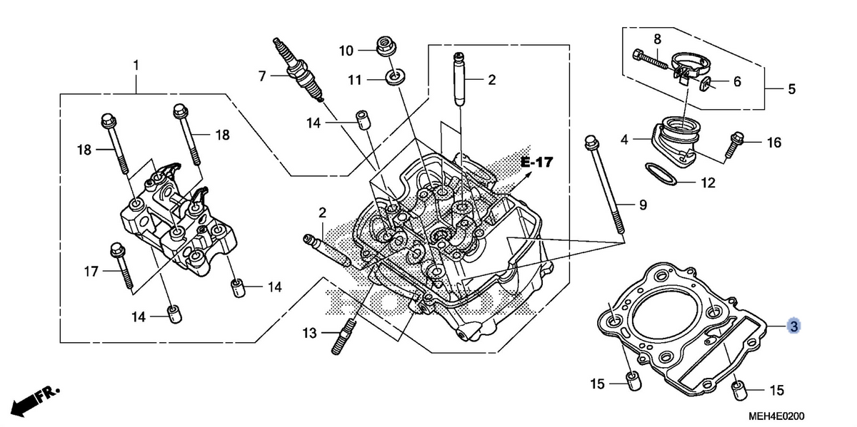 Honda OEM part 12251-MEH-003