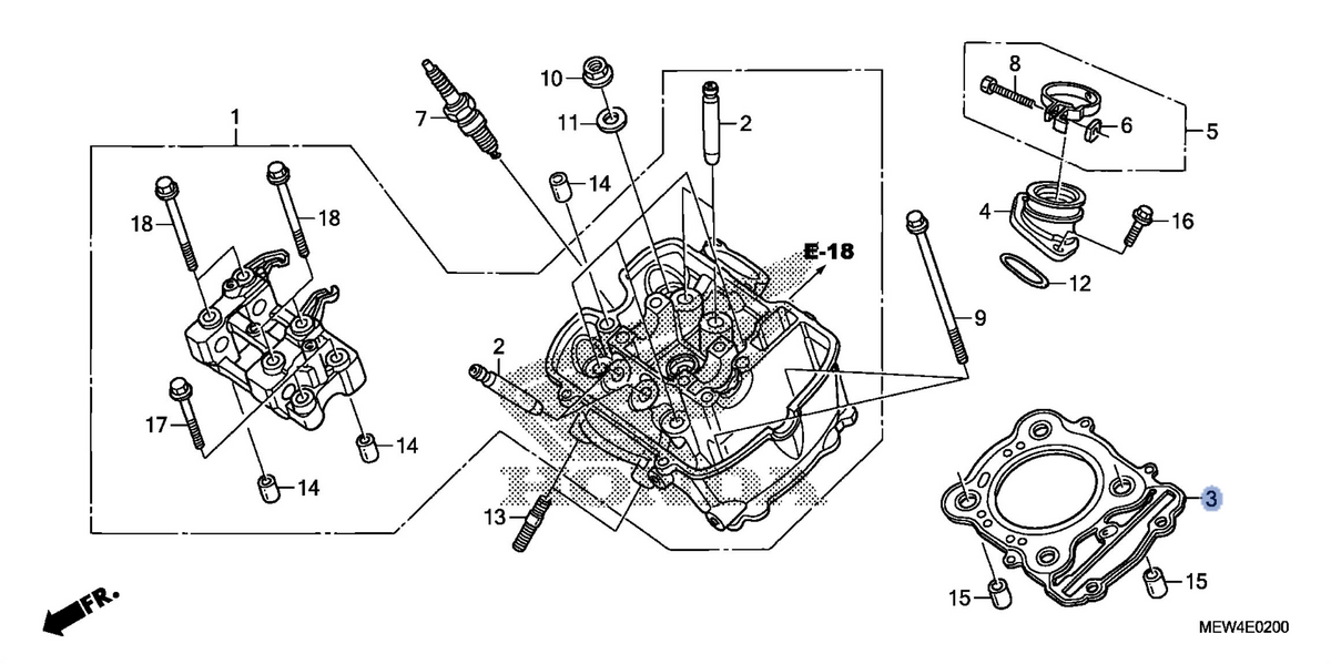 Honda OEM part 12251-MEW-921