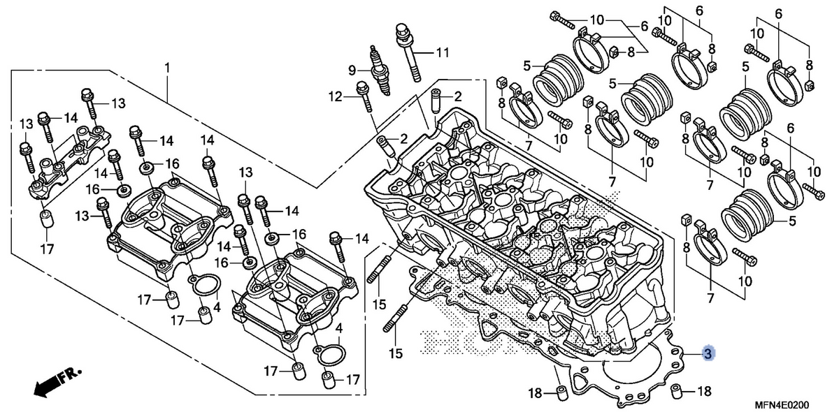 Honda OEM part 12251-MFA-D01