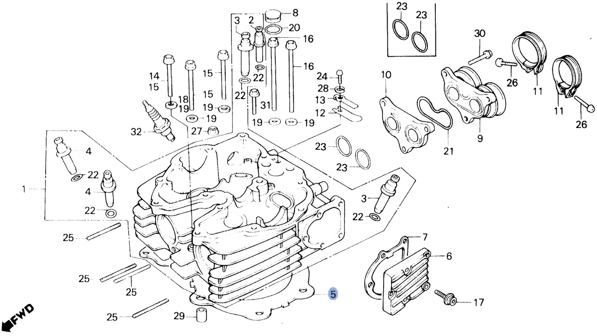 Honda OEM part 12251-MG2-792