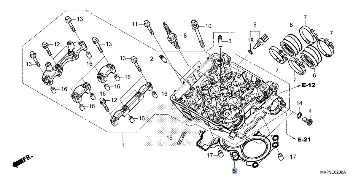 Honda OEM part 12251-MGZ-J01