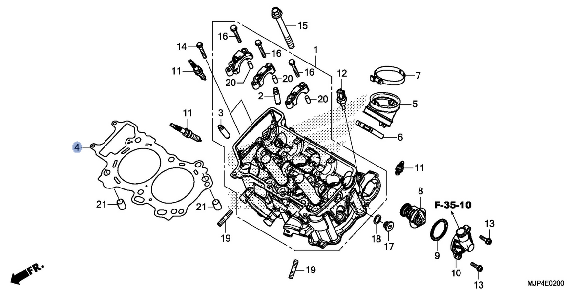 Honda OEM part 12251-MJP-G51