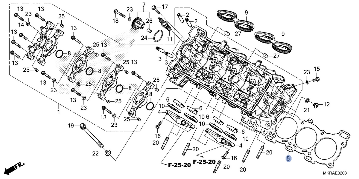 Honda OEM part 12251-MKR-D11